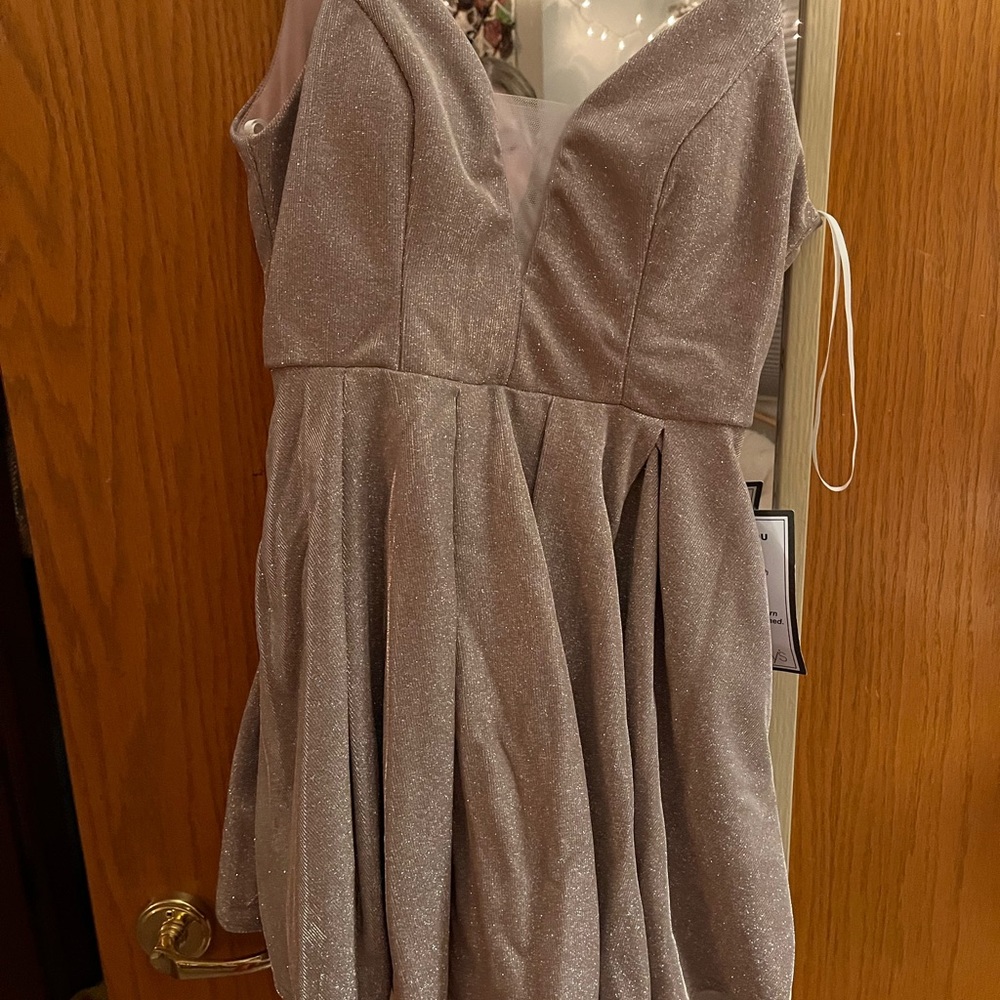 Pink sparkle homecoming dress NWT